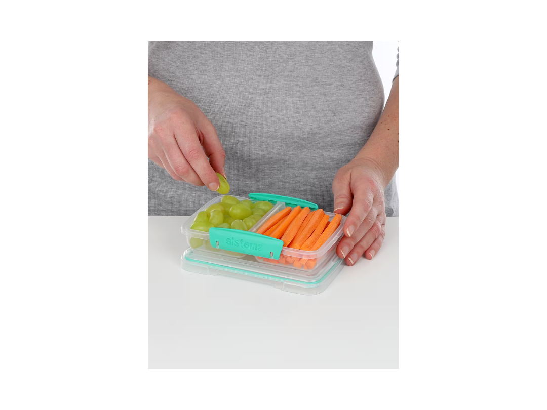 Sistema 350ml Small Split TO GO™ Lunch Box – Eco-Friendly, BPA-Free Sistema 350ml Small Split TO GO™ Lunch Box – Eco-Friendly, BPA-Free